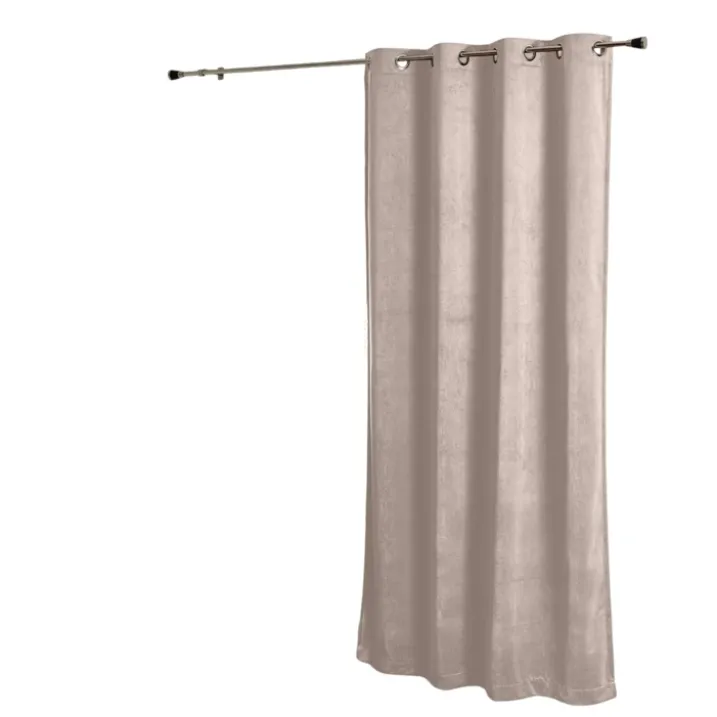 Rideau obscurcissant et isolant aspect velours