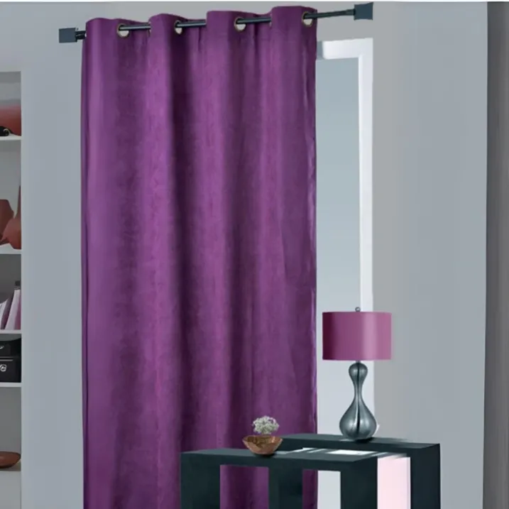 Rideau obscurcissant et isolant aspect velours