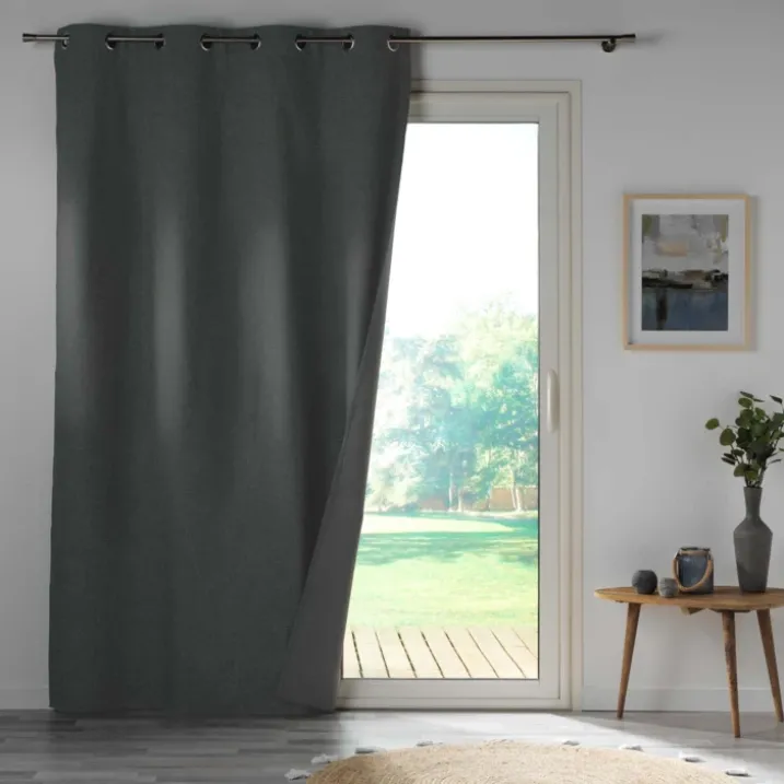 Rideau 100% occultant en microfibre