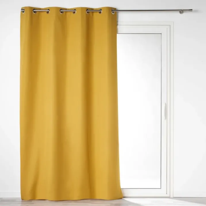 Rideau 100% occultant en microfibre