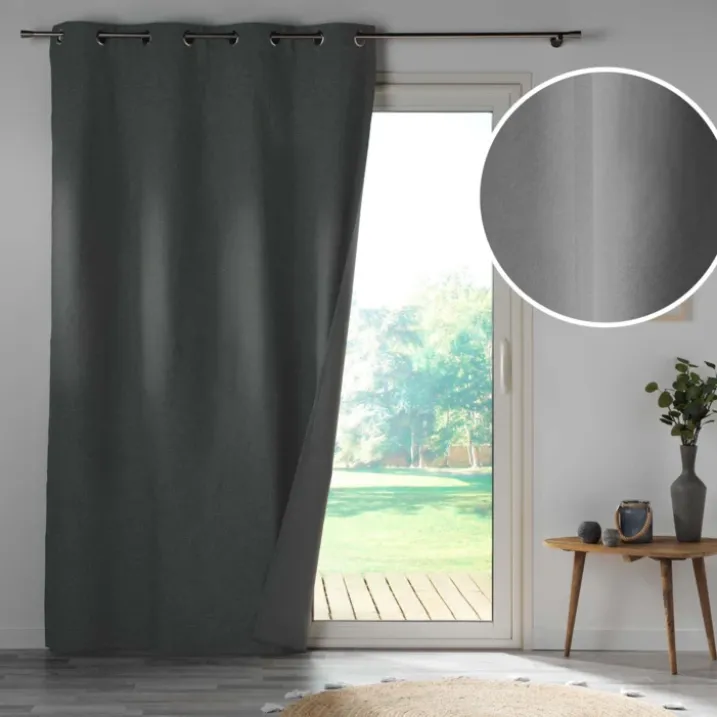 Rideau 100% occultant en microfibre