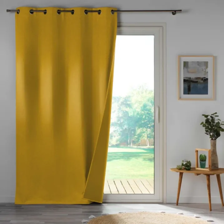 Rideau 100% occultant en microfibre