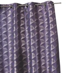 Rideau occultant jacquard à motifs géométriques