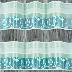 Rideau occultant jacquard à rayures horizontales colorées