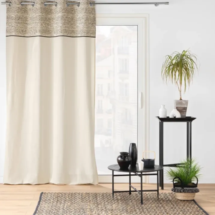 Rideau à Oeillets Camalia Top Jacquard