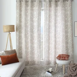 Rideau à oeillets en coton recyclé Chambray