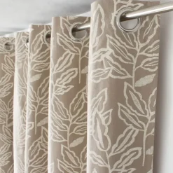 Rideau à oeillets en coton recyclé Chambray