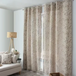 Rideau à oeillets en coton recyclé Chambray