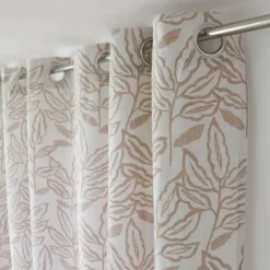Rideau à oeillets en coton recyclé Chambray