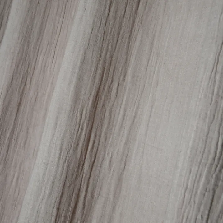 Rideau à oeillets en gaze de coton