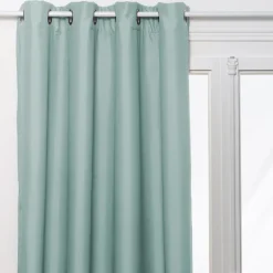 Rideau à oeillets isolant thermique avec doublure polaire