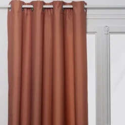 Rideau à oeillets isolant thermique avec doublure polaire