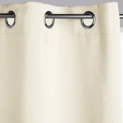 Rideau à oeillets isolant thermique avec doublure polaire