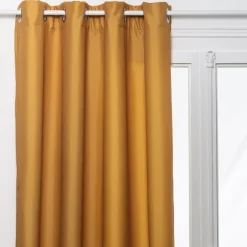 Rideau à oeillets isolant thermique avec doublure polaire