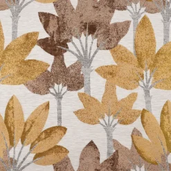 Rideau à oeillets jacquard motif végétal