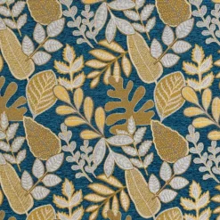 Rideau à Oeillets Motif Végétal Vintage