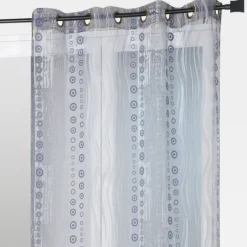 Rideau organza all over motifs fantaisies