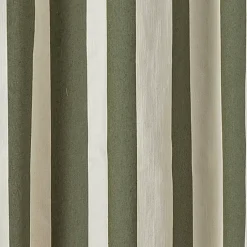 Rideau à rayures verticales en armure satin avec œillets