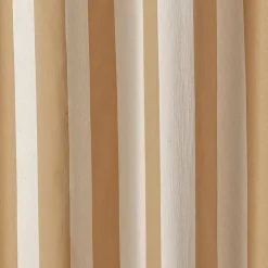 Rideau à rayures verticales en armure satin avec œillets
