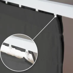 Rideau Séparateur de Pièce à galon et ourlet