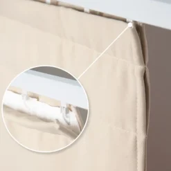 Rideau Séparateur de Pièce à galon et ourlet