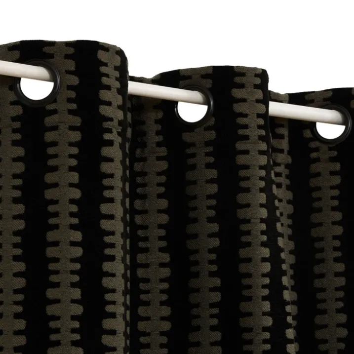 Rideau tamisant chenille à oeillets