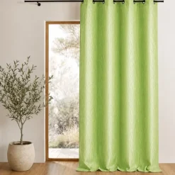 Rideau tamisant en jacquard imprimé