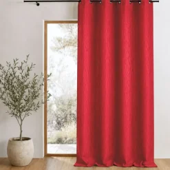 Rideau tamisant en jacquard imprimé