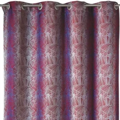 Rideau tamisant en jacquard à motifs ethniques