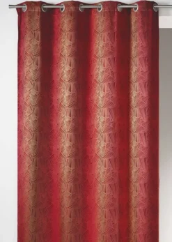 Rideau tamisant en jacquard à motifs ethniques