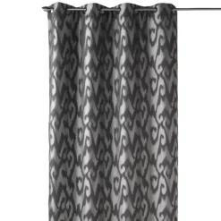 Rideau tamisant en jacquard motifs baroques