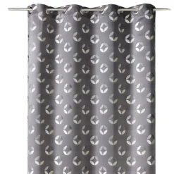 Rideau tamisant en jacquard à motifs de rosaces