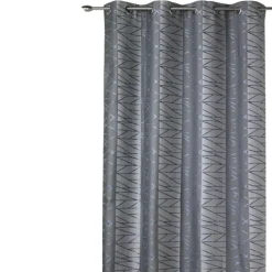 Rideau tamisant en jacquard à rayures verticales design