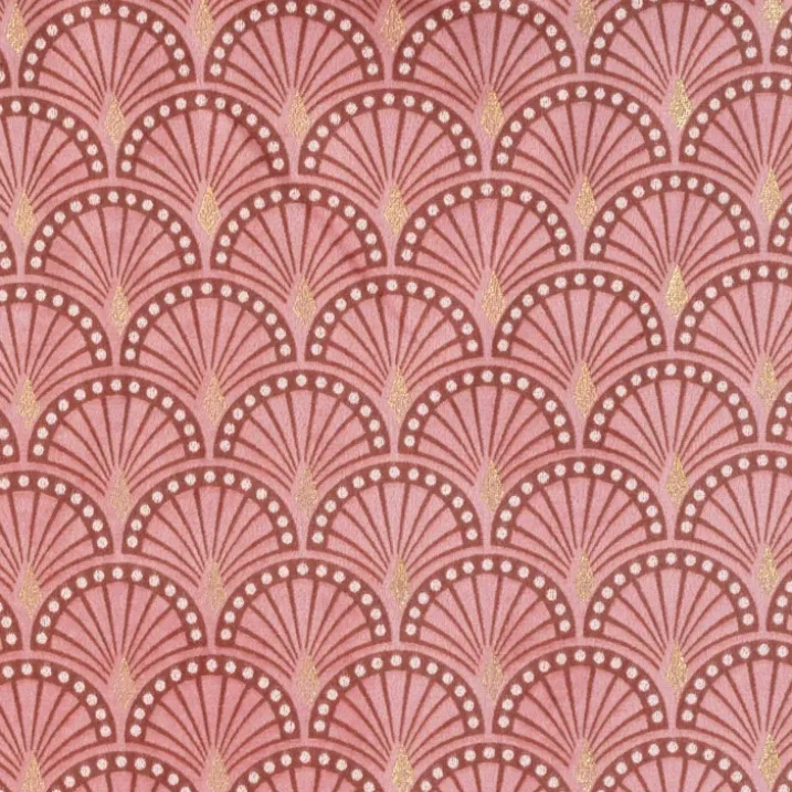 Rideau tamisant en velours print or
