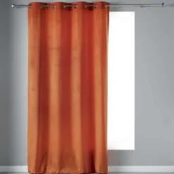 Rideau tamisant en velours ras