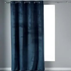 Rideau tamisant en velours ras