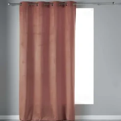 Rideau tamisant en velours ras