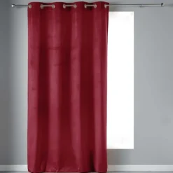 Rideau tamisant en velours ras