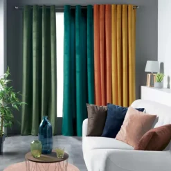 Rideau tamisant en velours ras