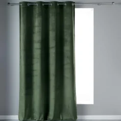 Rideau tamisant en velours ras