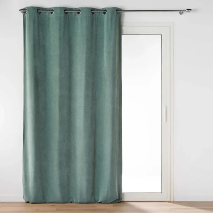 Rideau tamisant en velours uni