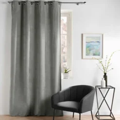 Rideau tamisant en velours uni