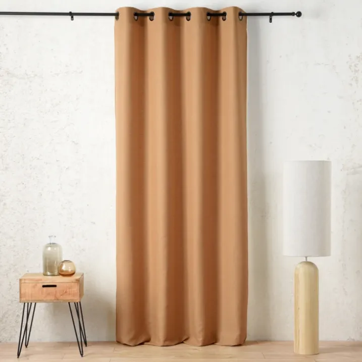Rideau tamisant à œillets polylin satin