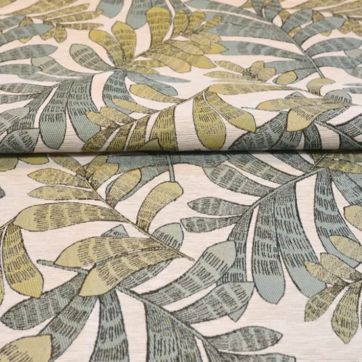 Rideau tamisant jacquard à motifs végétaux