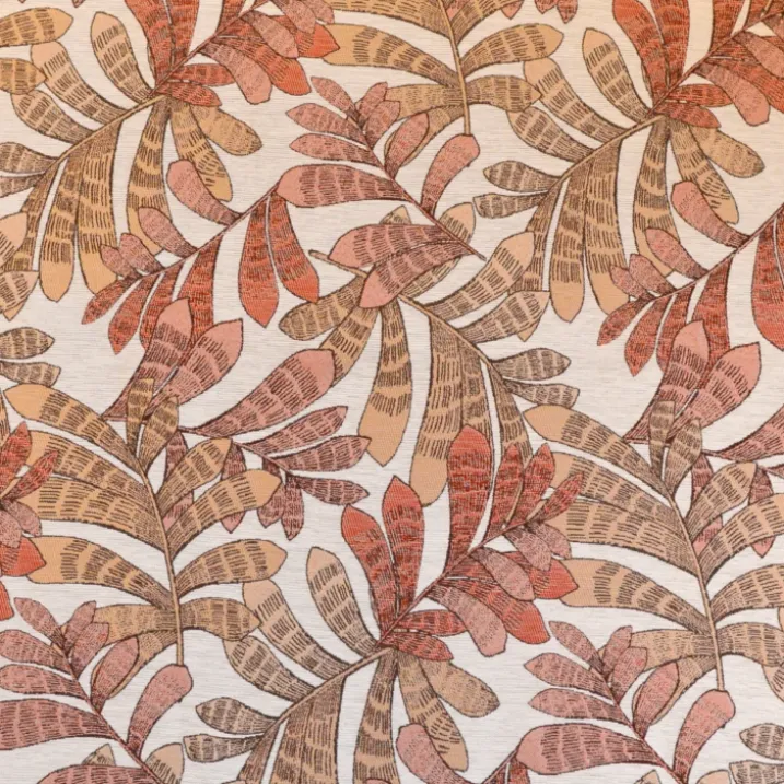 Rideau tamisant jacquard à motifs végétaux