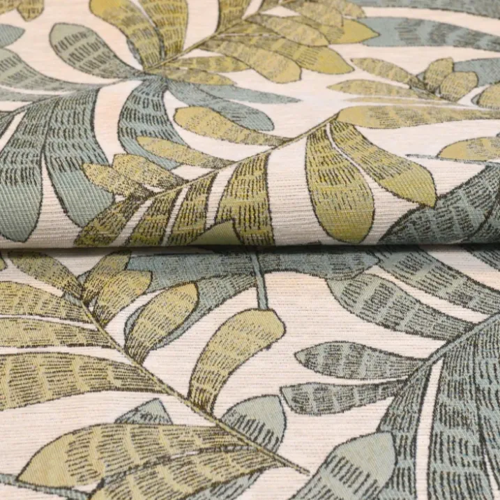 Rideau tamisant jacquard à motifs végétaux