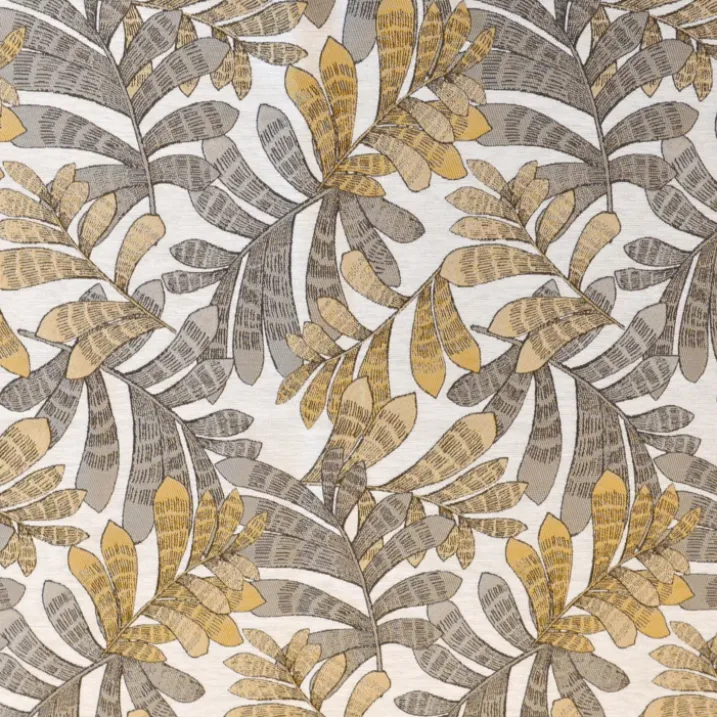 Rideau tamisant jacquard à motifs végétaux