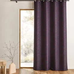 Rideau tamisant jacquard à motifs géométriques