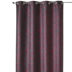 Rideau tamisant jacquard à motifs géométriques