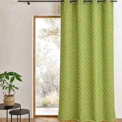 Rideau tamisant à motifs pois